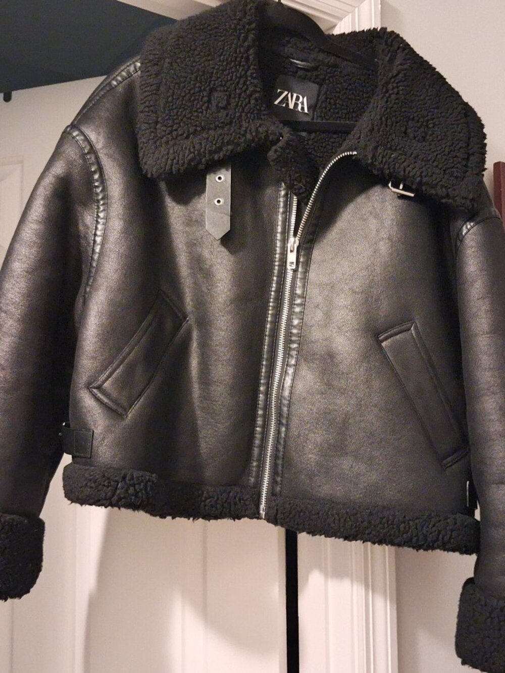 Women's Zara Faux Leather Jacket XL